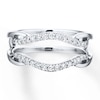 Thumbnail Image 3 of Diamond Enhancer Ring 1/5 ct tw Round-cut 14K White Gold