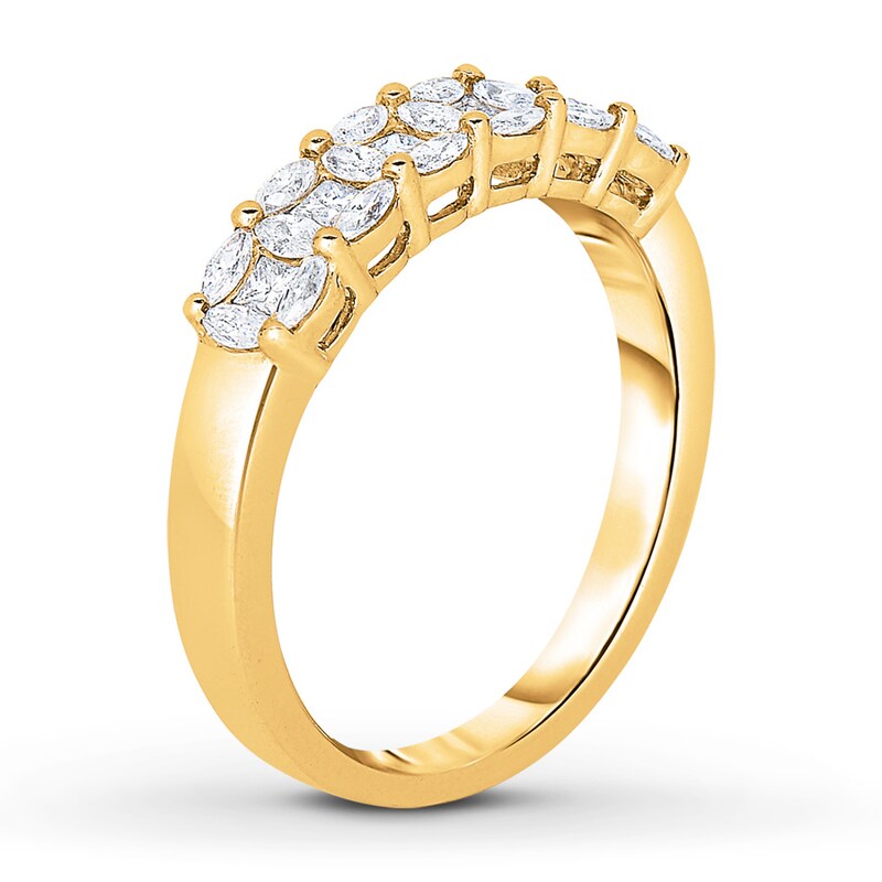 Diamond Anniversary Band 5/8 ct tw Princess-cut 14K Yellow Gold