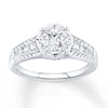 Thumbnail Image 0 of Diamond Ring 1-1/4 ct tw Princess-cut 14K White Gold