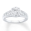 Thumbnail Image 1 of Diamond Ring 1-1/4 ct tw Princess-cut 14K White Gold