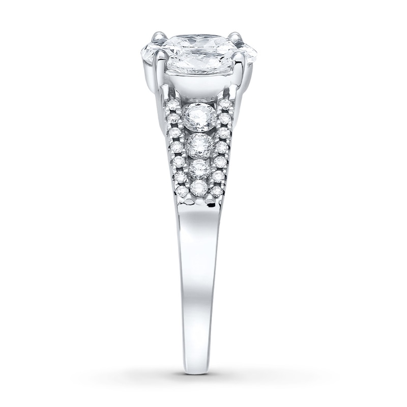 Diamond Ring 1-1/4 ct tw Princess-cut 14K White Gold