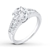 Thumbnail Image 3 of Diamond Ring 1-1/4 ct tw Princess-cut 14K White Gold