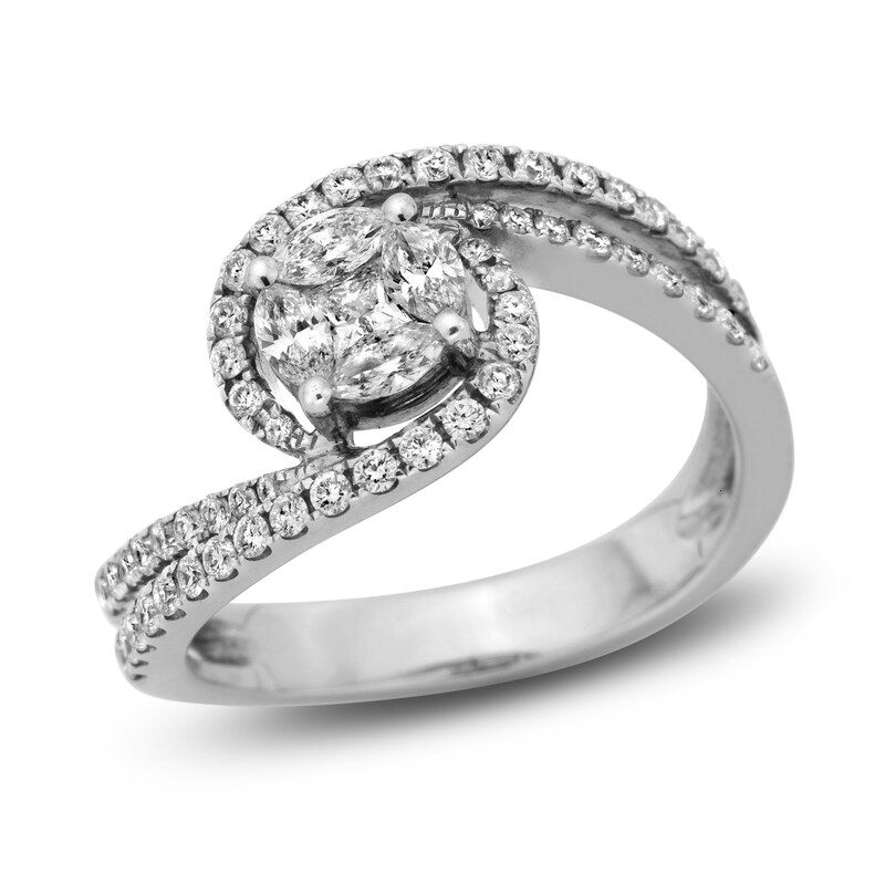 Diamond Ring 3/4 carat tw 14K White Gold
