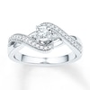 Thumbnail Image 1 of Diamond Promise Ring 1/4 ct tw Round 10K White Gold