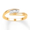 Thumbnail Image 0 of 3-Stone Diamond Ring 1/4 ct tw Round-cut 10K Yellow Gold