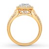 Thumbnail Image 1 of Diamond Ring 1 ct tw Princess-cut 14K Two-Tone Gold