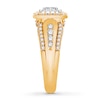Thumbnail Image 2 of Diamond Ring 1 ct tw Princess-cut 14K Two-Tone Gold