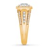 Thumbnail Image 3 of Diamond Ring 1 ct tw Princess-cut 14K Yellow Gold