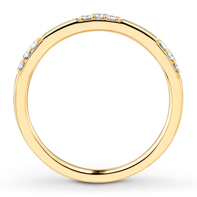 Diamond Stackable Ring 1/10 ct tw Round-cut 10K Yellow Gold