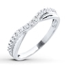 Thumbnail Image 0 of Diamond Anniversary Ring 1/10 ct tw Round-cut 14K White Gold