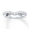 Thumbnail Image 0 of Diamond Anniversary Ring 1/2 ct tw Round-cut 14K White Gold