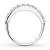 Thumbnail Image 2 of Diamond Anniversary Ring 1/2 ct tw Round-cut 14K White Gold
