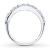 Thumbnail Image 1 of Diamond Anniversary Ring 1/2 ct tw Round-cut 14K White Gold