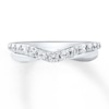 Thumbnail Image 3 of Diamond Anniversary Ring 1/2 ct tw Round-cut 14K White Gold