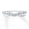 Thumbnail Image 3 of Diamond Anniversary Ring 1/2 ct tw Round-cut 14K White Gold