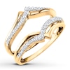 Thumbnail Image 3 of Diamond Enhancer Ring 1/4 ct tw Round-cut 14K Yellow Gold