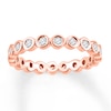 Thumbnail Image 1 of Diamond Eternity Band 1/2 ct tw Round-cut 14K Rose Gold