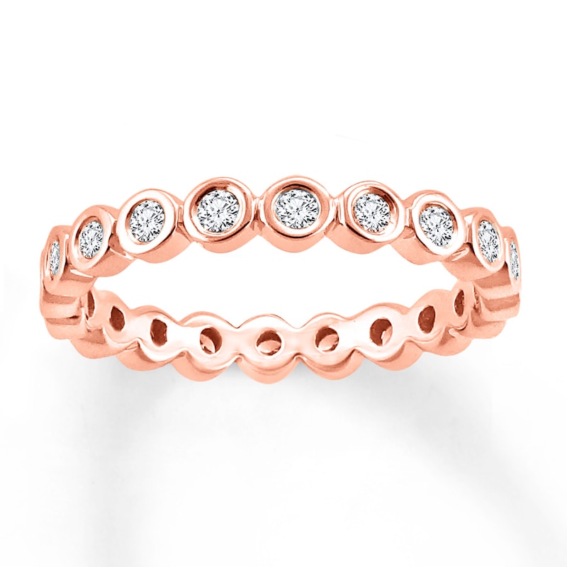 Main Image 1 of Diamond Eternity Band 1/2 ct tw Round-cut 14K Rose Gold