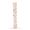 Thumbnail Image 3 of Diamond Eternity Band 1/2 ct tw Round-cut 14K Rose Gold