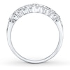 Thumbnail Image 2 of Diamond Anniversary Band 1 ct tw Round/Baguette 14K White Gold