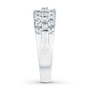 Thumbnail Image 2 of Diamond Anniversary Band 1 ct tw Round/Baguette 14K White Gold