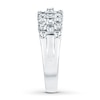 Thumbnail Image 3 of Diamond Anniversary Band 1 ct tw Round/Baguette 14K White Gold