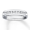 Thumbnail Image 1 of Men's 8mm Diamond Band 1/2 ct tw Round-cut 14K White Gold