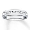 Thumbnail Image 0 of Men's 8mm Diamond Band 1/2 ct tw Round-cut 14K White Gold