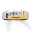 Thumbnail Image 0 of Men's Diamond Band 1/3 ct tw Round-Cut 14K Two-Tone Gold