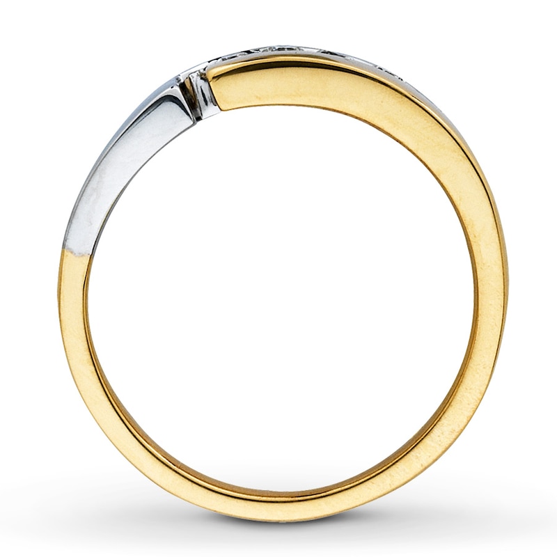 Men's Diamond Band 1/3 ct tw Round-Cut 14K Two-Tone Gold