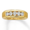 Thumbnail Image 0 of Men's Diamond Band 1 ct tw Round-cut 14K Yellow Gold