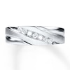 Thumbnail Image 0 of Diamond Men's Band 1/4 ct tw Round-cut 10K White Gold