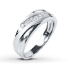 Thumbnail Image 2 of Diamond Men's Band 1/4 ct tw Round-cut 10K White Gold
