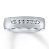 Thumbnail Image 0 of 6mm Wedding Band 1/3 ct tw Diamonds 14K White Gold