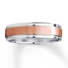 Thumbnail Image 1 of Wedding Band 10K Two-Tone Gold 6mm