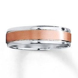 Wedding Band 10K Two-Tone Gold 6mm