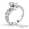 Thumbnail Image 3 of Ever Us Diamond Band 1/8 ct tw Round-cut 14K White Gold