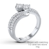 Thumbnail Image 2 of Ever Us Diamond Band 1/8 ct tw Round-cut 14K White Gold