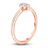 Thumbnail Image 2 of Diamond Solitaire Engagement Ring 1/4 ct tw Bezel-Set Oval 14K Rose Gold (I2/I)