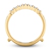 Thumbnail Image 3 of Diamond Chevron Enhancer Ring 1/2 ct tw Round 14K Yellow Gold