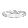 Men's Link ID Bracelet 14K White Gold 10.0mm 8"