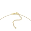 Thumbnail Image 3 of Cutout Circle Cross Necklace 14K Yellow Gold 16"