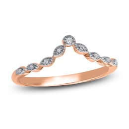 Diamond Wedding Band 1/20 ct tw Round 14K Rose Gold