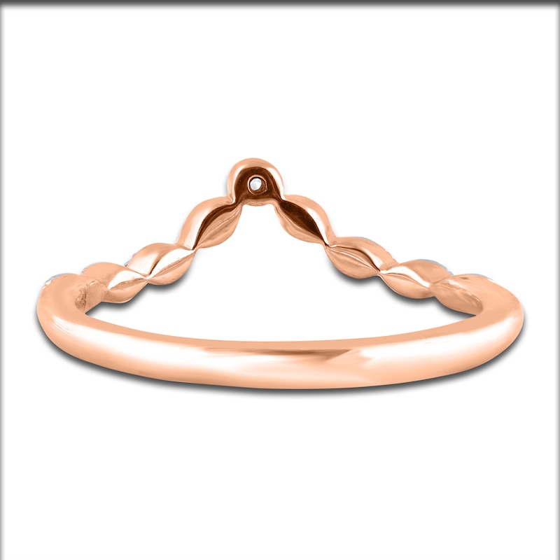 Main Image 3 of Diamond Wedding Band 1/20 ct tw Round 14K Rose Gold