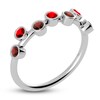 Thumbnail Image 1 of Juliette Maison Natural Ruby & Natural Garnet Ring 10K White Gold