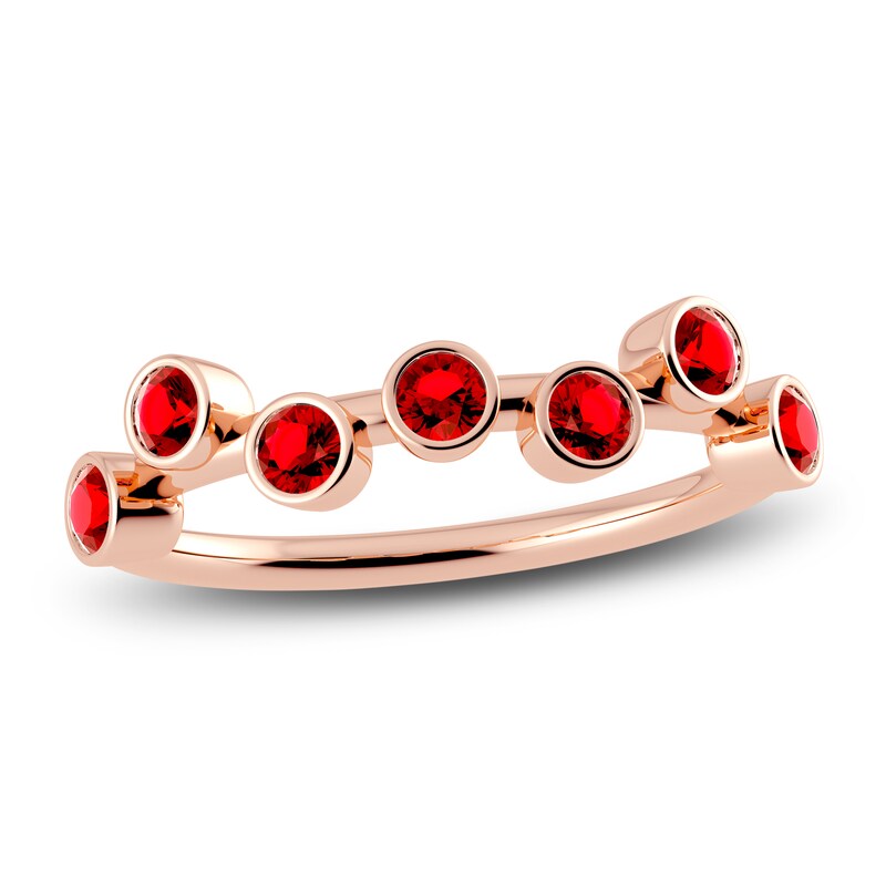 Main Image 1 of Juliette Maison Natural Ruby Ring 10K Rose Gold