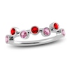 Thumbnail Image 0 of Juliette Maison Natural Ruby & Natural Pink Tourmaline Ring 10K White Gold