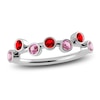 Thumbnail Image 1 of Juliette Maison Natural Ruby & Natural Pink Tourmaline Ring 10K White Gold