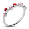 Thumbnail Image 1 of Juliette Maison Natural Ruby & Natural Pink Tourmaline Ring 10K White Gold