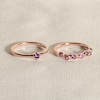 Thumbnail Image 3 of Juliette Maison Natural Ruby & Natural Pink Tourmaline Ring 10K White Gold
